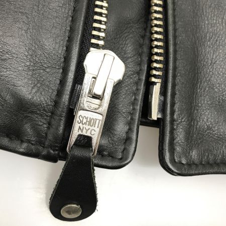  Schott ショット  レザージャケット SIZE 38 メンズ レザー 無地 613UST ワンスターライダース 613UST ブラック