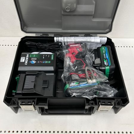  HiKOKI ハイコーキ インパクトドライバ 充電器・充電池2個・ケース付 WH36DD 2XHRSZ レッド