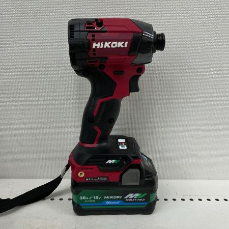  HiKOKI ハイコーキ インパクトドライバ 充電器・充電池2個・ケース付 WH36DD 2XHRSZ レッド