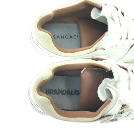  SANGACIO サンガッチョ ×BRANDALISED メンズスニーカー にゅ～ずcom バンクシー 27.5cm ホワイト