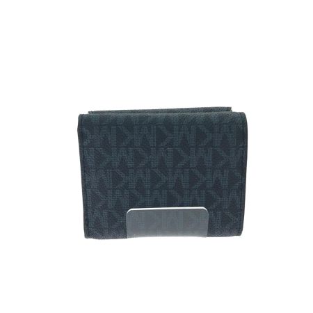  MICHAEL KORS マイケルコース レディース 三つ折り財布 モノグラム コンパクトウォレット 36H1LCOF1B ブラック×ネイビー