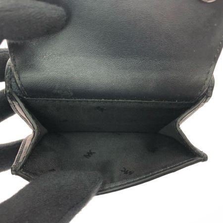  MICHAEL KORS マイケルコース レディース 三つ折り財布 モノグラム コンパクトウォレット 36H1LCOF1B ブラック×ネイビー
