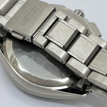  SEIKO セイコー 腕時計 電波ソーラー チタン 8B63-0AB0 シルバー×ブルー系