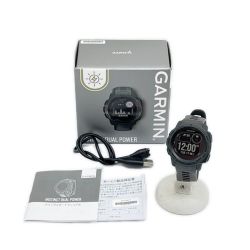 ◆◆ GARMIN ガーミン 腕時計 デジタルウォッチ Dual Power 箱・USB付 MIL-STD810G Bランク