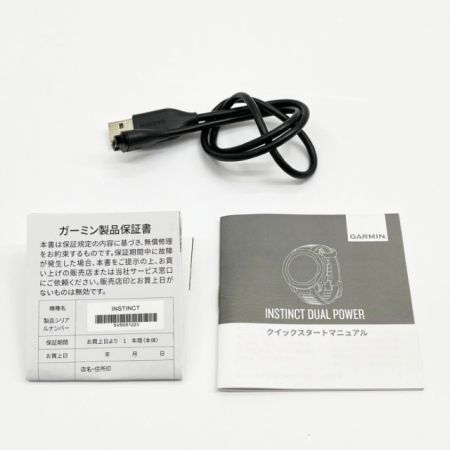  GARMIN ガーミン 腕時計 デジタルウォッチ Dual Power 箱・USB付 MIL-STD810G