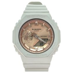 ▼▼ CASIO カシオ レディース腕時計 クオーツ デジアナウォッチ Baby-G 文字盤ピンクゴールド GMA-S2100MD Bランク