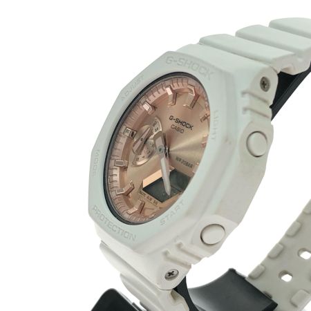  CASIO カシオ レディース腕時計 クオーツ デジアナウォッチ Baby-G 文字盤ピンクゴールド GMA-S2100MD