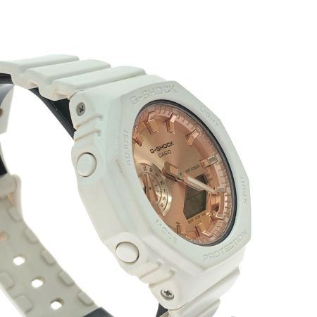  CASIO カシオ レディース腕時計 クオーツ デジアナウォッチ Baby-G 文字盤ピンクゴールド GMA-S2100MD