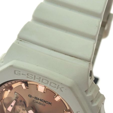  CASIO カシオ レディース腕時計 クオーツ デジアナウォッチ Baby-G 文字盤ピンクゴールド GMA-S2100MD