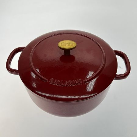  BELLAMONTEベラモンテ ほうろう鍋 ポモドーロ・レッド 22cm/3.0L ガス/IH対応