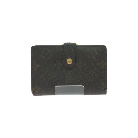  LOUIS VUITTON ルイヴィトン レディース 二つ折り財布 がま口 モノグラム・ポルトモネ・ピエ・ヴィエノワ M61663 ブラウン