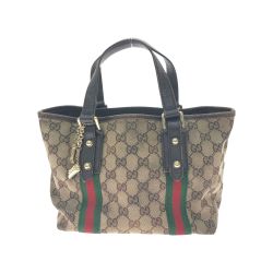 ▼▼ GUCCI グッチ レディース トートバッグ シェリーライン GGキャンバス ミニトート ベージュ Cランク