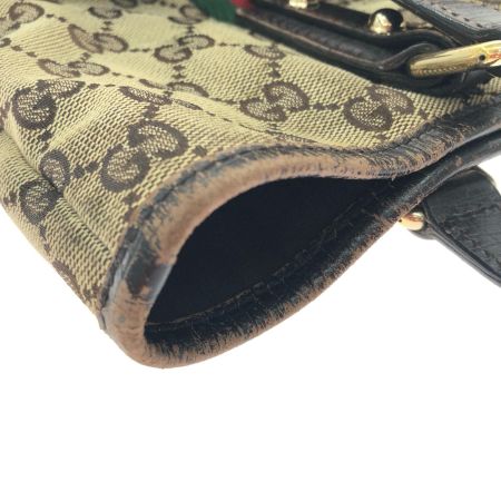  GUCCI グッチ レディース トートバッグ シェリーライン GGキャンバス ミニトート ベージュ