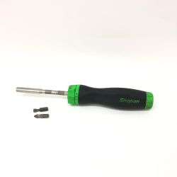 ▼▼ Snap-on スナップオン ハンドツール ラチェットドライバー ビット2個付属 SGDMRC4A グリーン Bランク