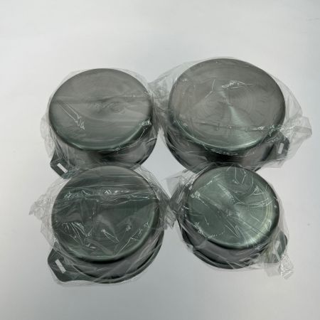  燕三 IH対応ハンドル着脱式鍋4点セット 蒸し台付