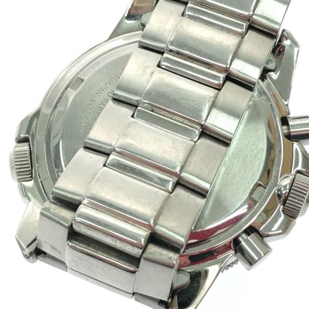  SEIKO セイコー メンズ腕時計 ソーラー充電 クロノグラフ デイト  V172-0AG0