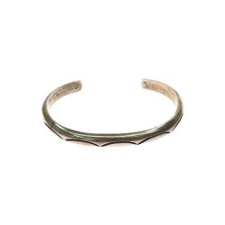 ▼▼ sterling tahe スターリングタホ ユニセックス インディアンジュエリー ナバホ族 シルバーバングル スタンプワーク 23.8g  Bランク