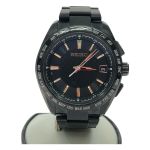 ▼▼ SEIKO セイコー メンズ腕時計 電波ソーラー BRIGHTZ ブライツ オールブラック デイト 7B27-0AC0 Bランク