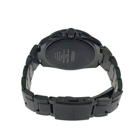  SEIKO セイコー メンズ腕時計 電波ソーラー BRIGHTZ ブライツ オールブラック デイト 7B27-0AC0