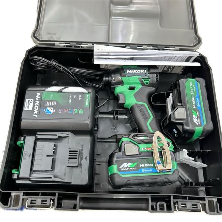 HiKOKI ハイコーキ インパクトドライバ コードレス式 36v 充電器・充電池2個・ケース付 WH36DD グリーン