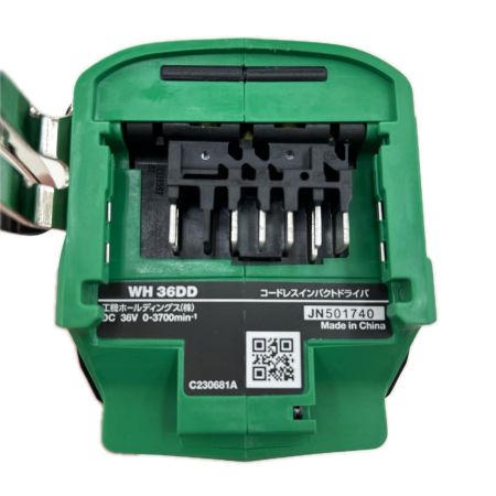 HiKOKI ハイコーキ インパクトドライバ コードレス式 36v 充電器・充電池2個・ケース付 WH36DD グリーン