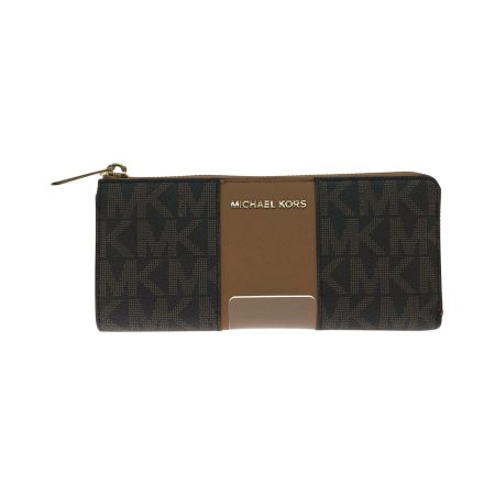  MICHAEL KORS マイケルコース レディース長財布 L字ファスナー アウトレット 35S8GIJE3B ブラウン