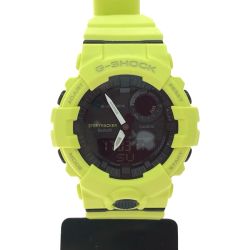 ▼▼ CASIO カシオ メンズ腕時計 クオーツ デジアナウォッチ 歩数計測 Bluetooth 搭載  GBA-800 レモンイエロー Bランク