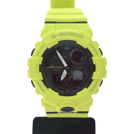 CASIO カシオ メンズ腕時計 クオーツ デジアナウォッチ 歩数計測 Bluetooth 搭載  GBA-800 レモンイエロー