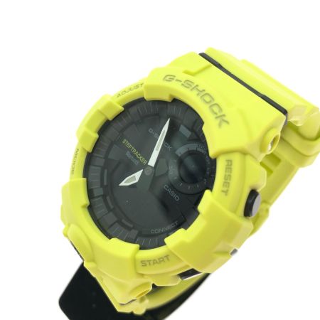  CASIO カシオ メンズ腕時計 クオーツ デジアナウォッチ 歩数計測 Bluetooth 搭載  GBA-800 レモンイエロー