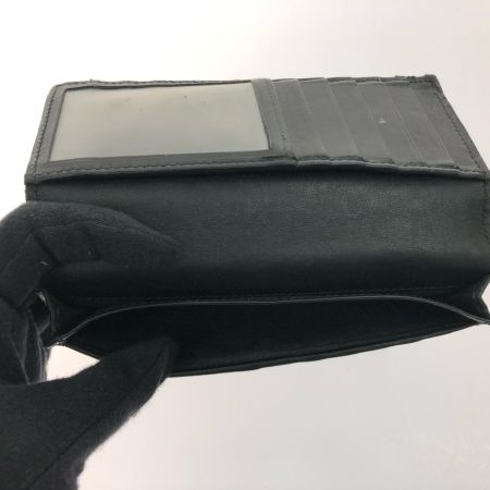  GUCCI グッチ メンズ 二つ折り長財布 マイクログッチシマ ロングウォレット カードケース 小銭入れなし ブラック