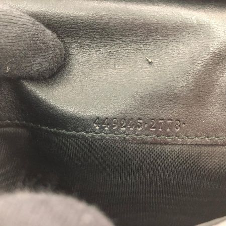  GUCCI グッチ メンズ 二つ折り長財布 マイクログッチシマ ロングウォレット カードケース 小銭入れなし ブラック
