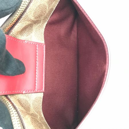  COACH コーチ クロスボディ ポーチ バッグ ショルダーバッグ シグネチャー H2539 CCK79 レッド