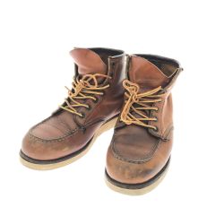 ▼▼ RED WING レッドウィング メンズブーツ モックトゥ アイリッシュセッター 縦刺繍羽タグ 26cm ブラウン Bランク