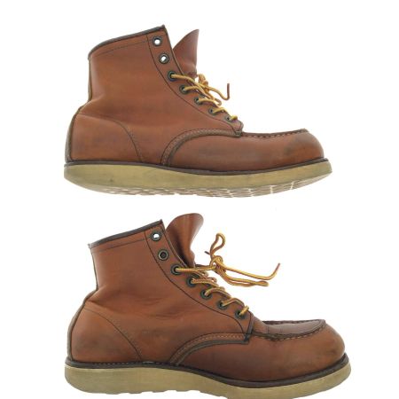  RED WING レッドウィング メンズブーツ モックトゥ アイリッシュセッター 縦刺繍羽タグ 26cm ブラウン