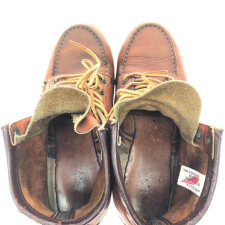  RED WING レッドウィング メンズブーツ モックトゥ アイリッシュセッター 縦刺繍羽タグ 26cm ブラウン