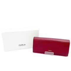 FURLA フルラ 長財布 バビロン 箱付 レディース PCY2UNO-B30000 レッド Bランク