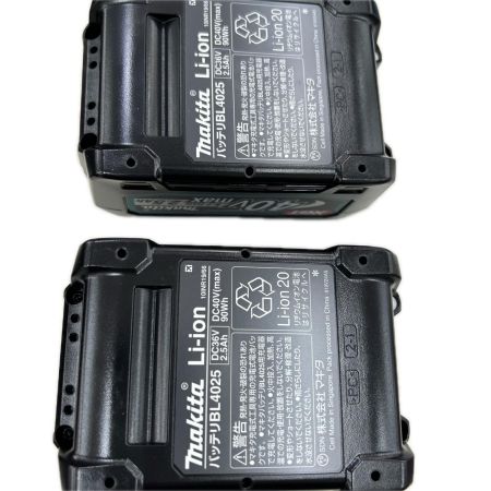 MAKITA マキタ インパクトドライバ コードレス式 40v 充電器・充電池2個・ケース付 TD002GRDXB ブラック