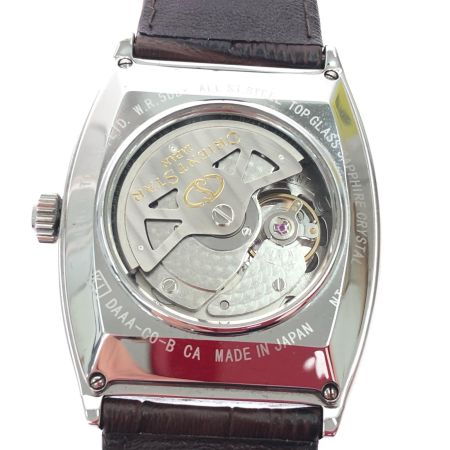  ORIENT オリエント メンズ腕時計 自動巻き オリエントスター パワーリザーブ バックスケルトン トノーフェイス DAAA-C0-B