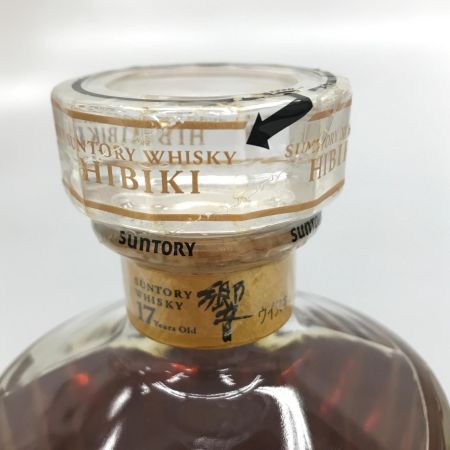   サントリー SUNTORY 蒸留酒類 ウィスキー ジャパニーズ 700ml 箱無 響17年神奈川絢瀬工場竣工記念 43％