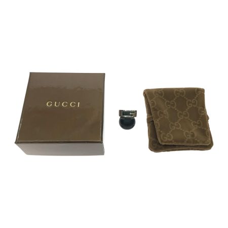  GUCCI グッチ ユニセックス シルバーリング 指輪 SV925 ブランデッドG 17号 8.0g シルバー