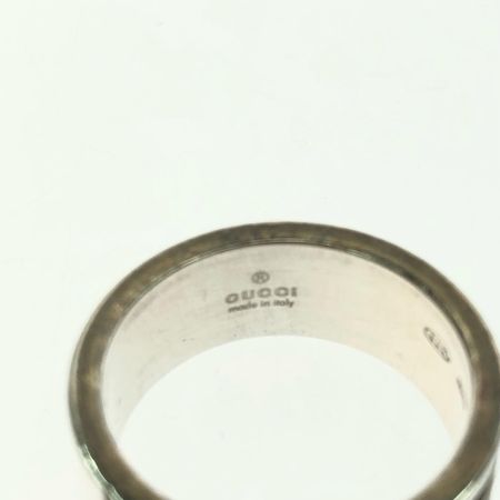  GUCCI グッチ ユニセックス シルバーリング 指輪 SV925 ブランデッドG 17号 8.0g シルバー