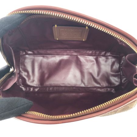  COACH コーチ レディース コスメポーチ ジュリエンヌ コスメティック ケース 22 シグネチャー C4196 ブラウン