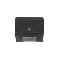 ▼▼ LOUIS VUITTON ルイヴィトン レディース 三つ折り財布 モノグラム Wホック ポルトモネ ビエ カルトクレディ M61652 Cランク