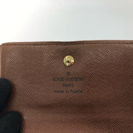  LOUIS VUITTON ルイヴィトン レディース 三つ折り財布 モノグラム Wホック ポルトモネ ビエ カルトクレディ M61652
