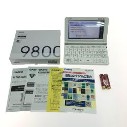 ▼▼ CASIO カシオ 電子辞書 EX-word エクスワード 学校パック 大学生  AZ-SX9800 ホワイト Aランク