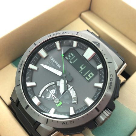  CASIO カシオ メンズ腕時計 デジアナウォッチ 電波ソーラー PRO TREK プロトレック  PRW-70Y
