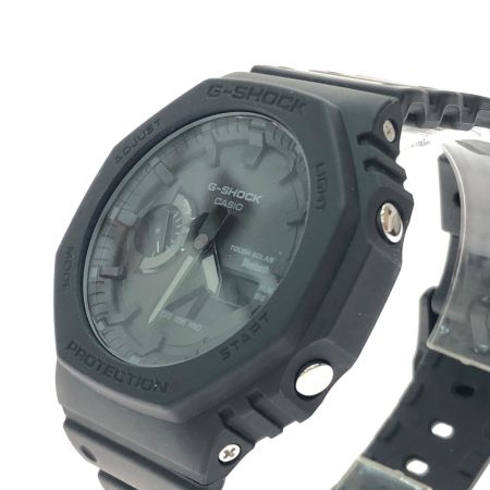  CASIO カシオ メンズ腕時計 クオーツ タフソーラー デジアナ G-SHOCK Gショック スマートフォンリンク GA-B2100 ブラック
