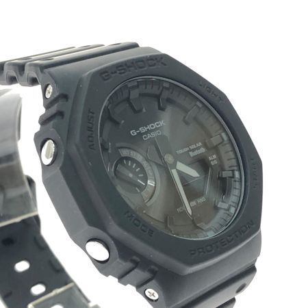  CASIO カシオ メンズ腕時計 クオーツ タフソーラー デジアナ G-SHOCK Gショック スマートフォンリンク GA-B2100 ブラック