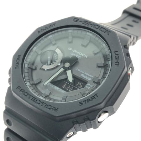  CASIO カシオ メンズ腕時計 クオーツ タフソーラー デジアナ G-SHOCK Gショック スマートフォンリンク GA-B2100 ブラック