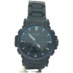 ▼▼ CASIO カシオ メンズ腕時計 ソーラー充電 デジアナウォッチ PRO TREK CLIMBER LINE プロトレック PRW-61FC Bランク